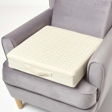 Cream Quilted Armchair Booster