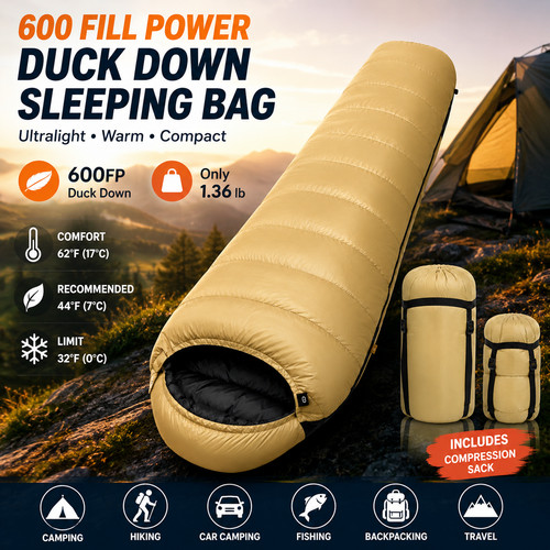 Ultralight mummy sleeping bag - ultralight,