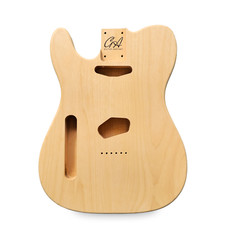 Left Handed Telecaster Guitar Body – Unfinished – 2 Piece American Alder