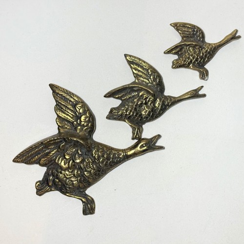 Flying ducks vintage brass - flying,