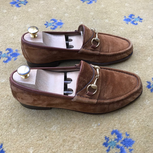 Gucci loafers shoes - gucci, suede