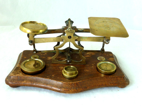 Victorian brass letter postal - victorian,