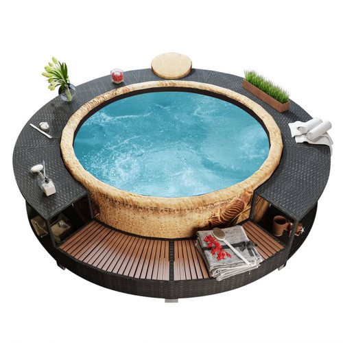 Hot tub surround black - surround,