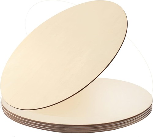 5pcs inch wood circles - 14,