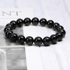 Black Tourmaline Crystal Healing Gemstone Bracelet for Protection and grounding