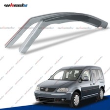 WINDOW VISORS WIND DEFLECTORS RAIN SUN FOR VW CADDY MK3 MK4 2004-20 LIGHT TINTED