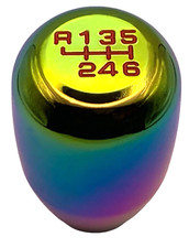 neo chrome red gear shift knob