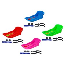 35 inch Snow Sled Toboggan Sleigh Snow Luge Multifunctional Winter Snow Sledding