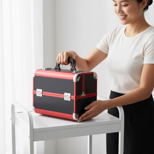 Aluminum makeup case - makeup, hard