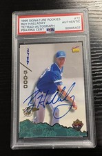 1995 Signature Rookies Tetrad #72 Roy Halladay Rookie Auto /5000 PSA AUTHENTIC