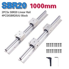 2×SBR20 1000mm Supported