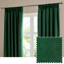 furn. The Ultimate Velvet Room Darkening Pencil Pleat Curtain Pair