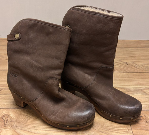 Ugg lynnea wood clog boots - lynnea,