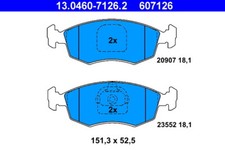 ATE 13.0460-7126.2 BRAKE PAD