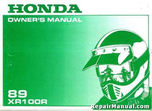 1989 honda xr100r motorcycle - 1989,