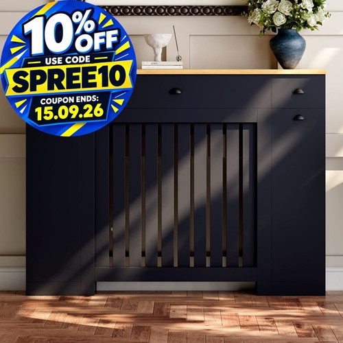 Radiator cover black modern - cover,