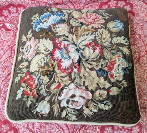 Vintage wool tapestry - wool,