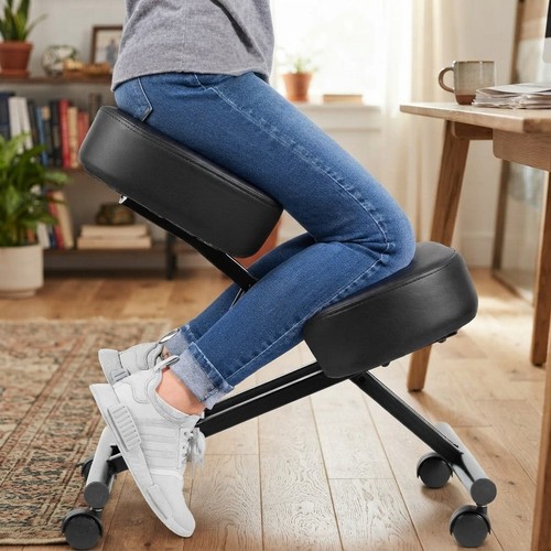 Sleek black ergonomic kneeling - sleek,
