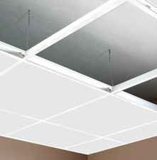 10m2 Suspended Vinyl Ceiling Tiles 595mm x 595mm 600mm x 600m White Grid System
