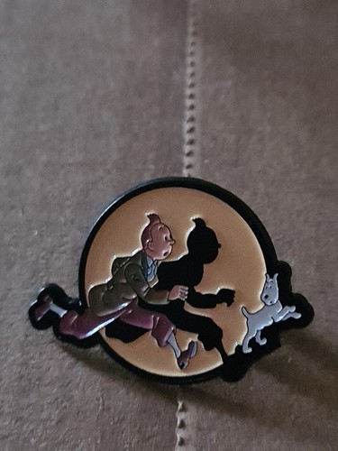 Tintin snowy metal - tintin, enamel