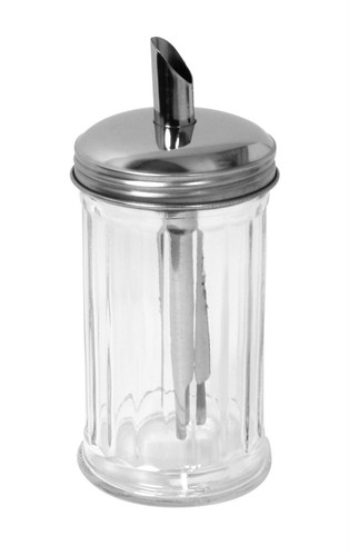 Glass sugar dispenser - sugar, dispenser/pourer
