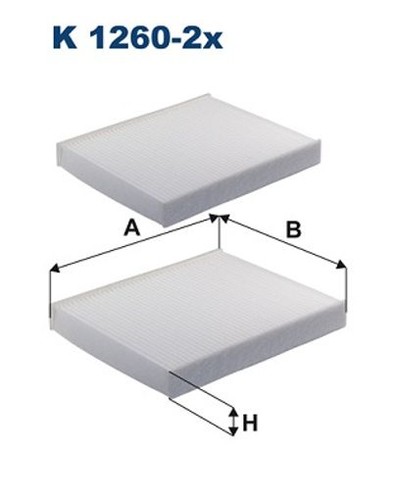 Fits filtron 1260 cabin - fits,