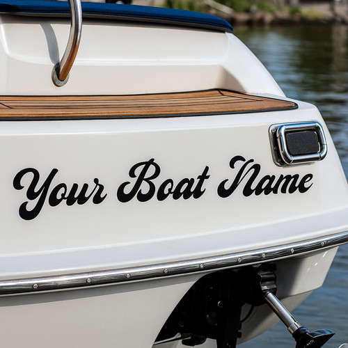 Personalised boat name vinyl - personalised,