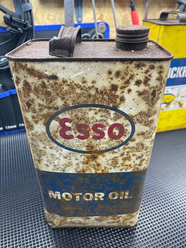 Esso motor oil - oil, empty