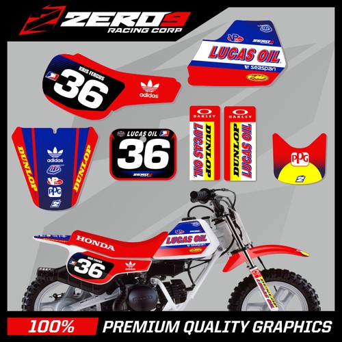Honda qr50 motocross graphics - honda,
