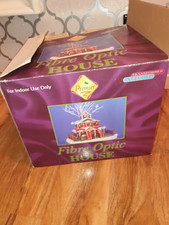 Vintage Christmas Musical Fibre Optic House