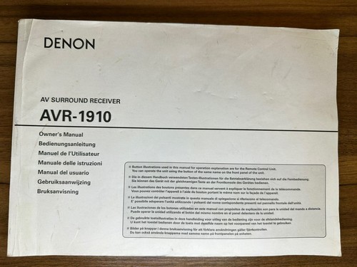 Original denon avr 1910 - avr-1910, av