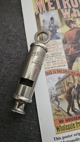 Metropolitan police whistle - police,