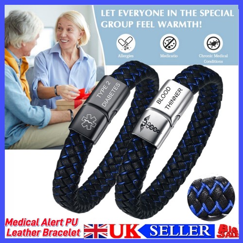Medical alert leather - alert, pu