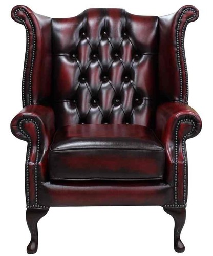 Wing real leather armchair - real,
