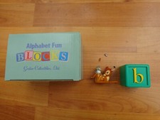 GROLIER DISNEY ALPHABET FUN BLOCKS COLLECTION - B FOR BAMBI FIGURINE DAMAGED