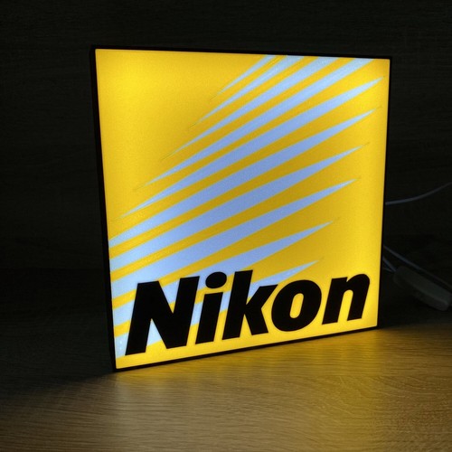 Nikon logo light - nikon, box