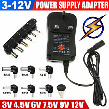 Universal AC/DC Power Supply Adapter Plug Charger Adaptor 3v 4.5v 6v 7.5v 9v 12V
