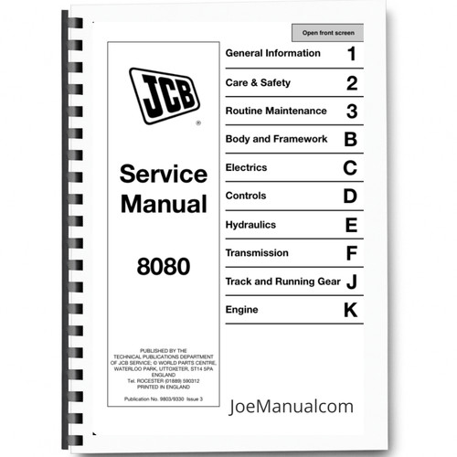 Jcb 8080 excavator - jcb,