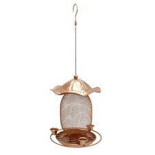 Hanging Lotus Leaf Bird Feeder Outdoor Courtyard Metal Squirrel-Proof Bird6953