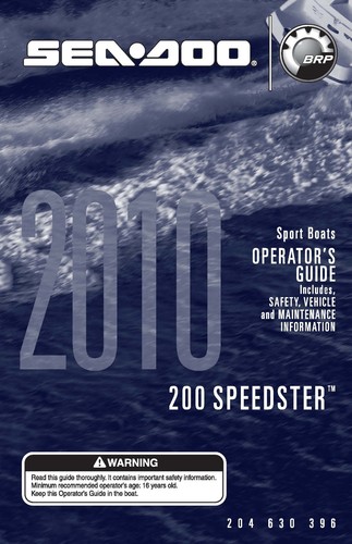 Sea doo owners manual - sea-doo, book