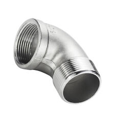 BSP 90° Female To Male Threaded Elbow 304 Stainless Steel Connect Pipe Fittings