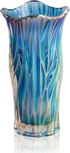 Glass flower vase - flower, tall