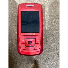 Samsung SGH-E250V Slide Cell Phone Red Bluetooth 2" TFT Screen 10MB ROM Mini-SIM
