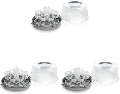 Clear tier cake carrier - clear,