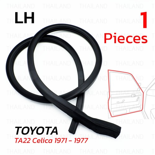 Left weatherstrip door rubber - left,