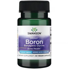 Albion Boron Organ Boron Glycine 6mg 60 Vegan Capsules Swanson Health Products