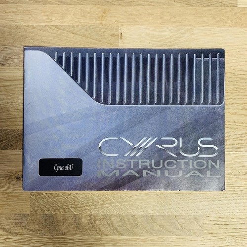 Cyrus apa7 power amplifier - cyrus,