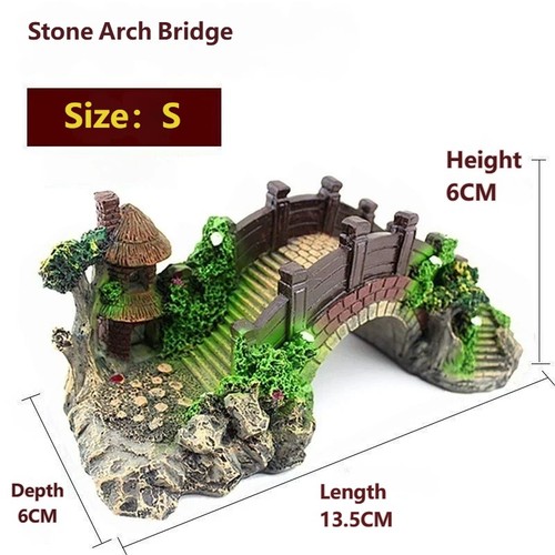 Large stone arch bridge - stone,