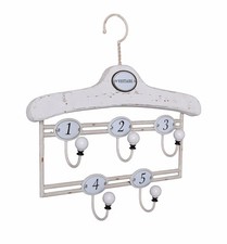 Shabby Hook Rack Towel Hooks Coat Hooks Towel Holder Loft Bath Hooks White