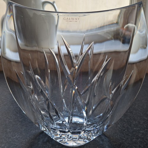 Galway lead crystal flattened - galway,